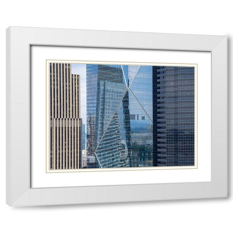 WA-Seattle-F5 Tower reflections White Modern Wood Framed Art Print with Double Matting by Wild, Jamie and Judy