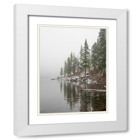 Washington State-Central Cascades Mason Lake White Modern Wood Framed Art Print with Double Matting by Wild, Jamie and Judy