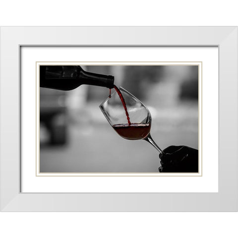 Washington State-Woodinville Barrage Cellars White Modern Wood Framed Art Print with Double Matting by Duval, Richard
