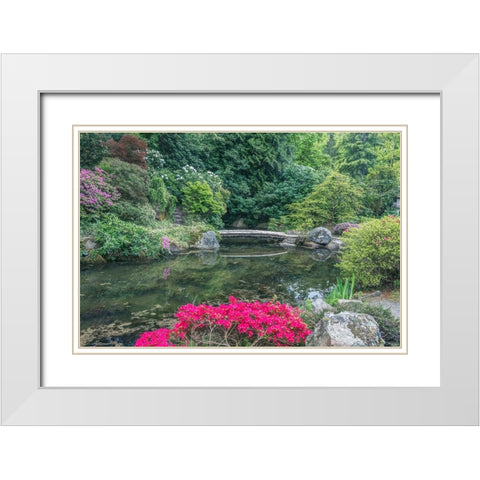 Washington State-Seattle Kubota Garden White Modern Wood Framed Art Print with Double Matting by Tilley, Rob