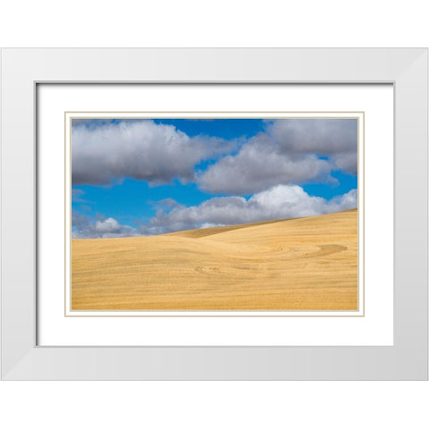 Washington State-Eastern Washington-Palouse White Modern Wood Framed Art Print with Double Matting by Gulin, Sylvia