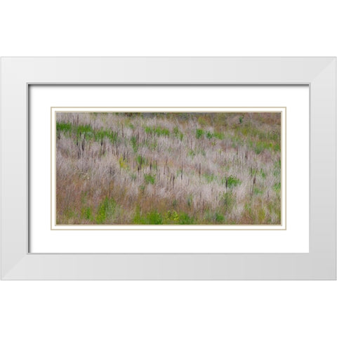 USA-Washington State-Palouse grass fields that were not being farmed White Modern Wood Framed Art Print with Double Matting by Gulin, Sylvia