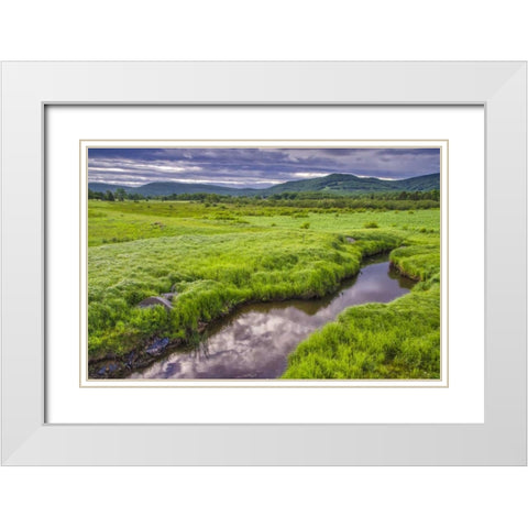 WV, Davis Landscape of the Canaan Valley White Modern Wood Framed Art Print with Double Matting by OBrien, Jay