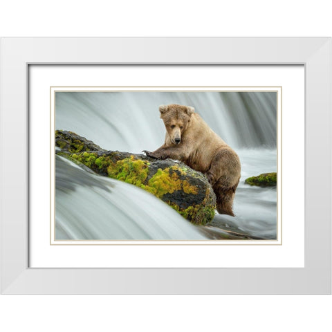 Left Wanting White Modern Wood Framed Art Print with Double Matting by Doyle, Renee