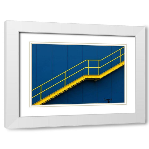 Bycicle White Modern Wood Framed Art Print with Double Matting by Hawerkamp, Hans-Wolfgang