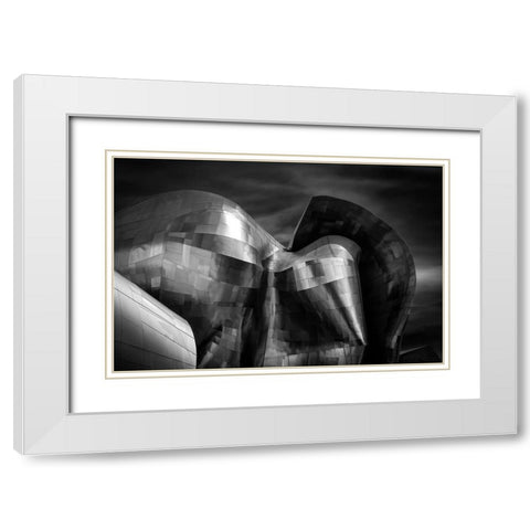 Museum Of Pop Culture-Seattle White Modern Wood Framed Art Print with Double Matting by E. Karcz, Gary