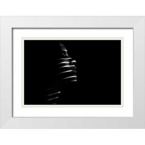 Gendis White Modern Wood Framed Art Print with Double Matting by Yudhi Winarno, Teguh