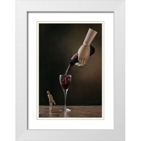 The Enabler White Modern Wood Framed Art Print with Double Matting by Tichy, Timothy