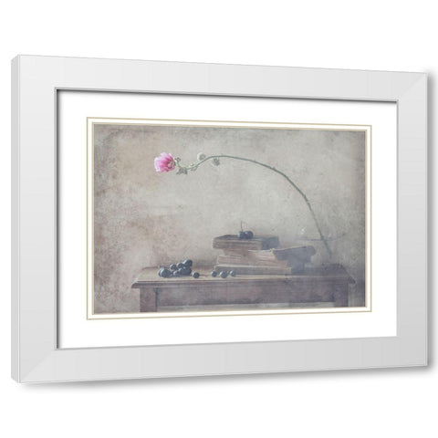 Mild Morning Of October White Modern Wood Framed Art Print with Double Matting by Devos, Delphine