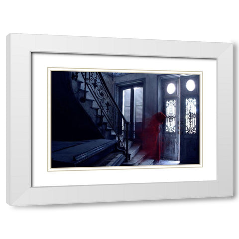 The Last Song White Modern Wood Framed Art Print with Double Matting by Del Grosso, Sebastien