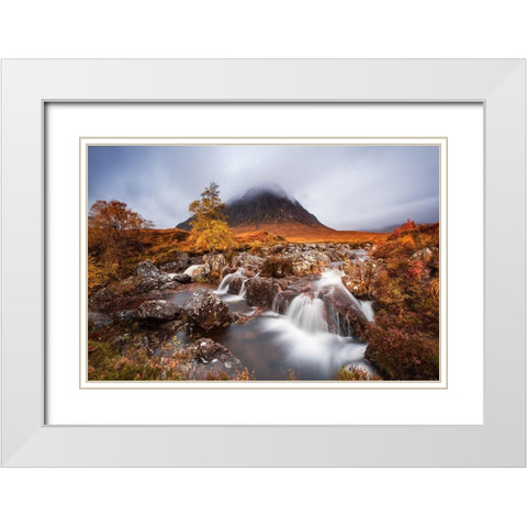 Autumn In The Glencoe White Modern Wood Framed Art Print with Double Matting by Ruoppolo, Luigi