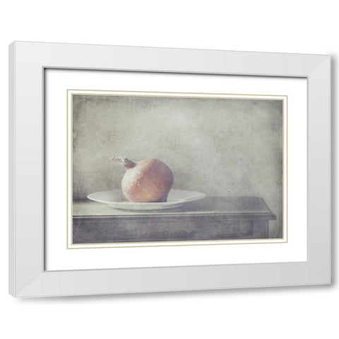 Alone White Modern Wood Framed Art Print with Double Matting by Devos, Delphine