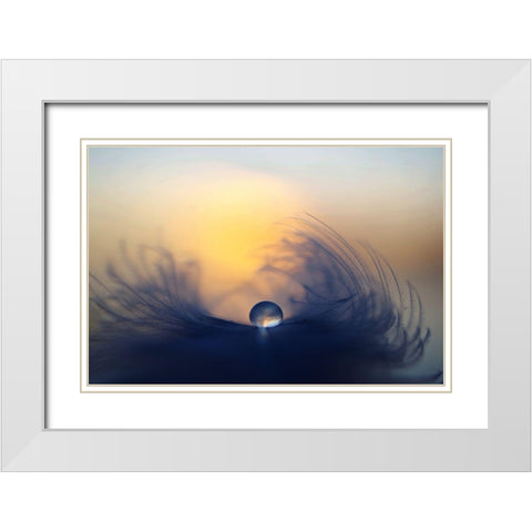 Morning White Modern Wood Framed Art Print with Double Matting by Loorits, Peep