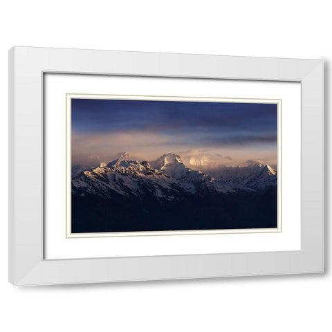 Sunlit White Modern Wood Framed Art Print with Double Matting by Kupratsevich, Dmitry