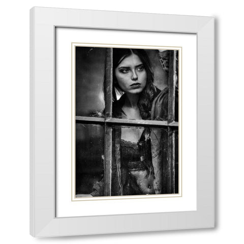 Awaiting.... White Modern Wood Framed Art Print with Double Matting by Peter Muller Photography