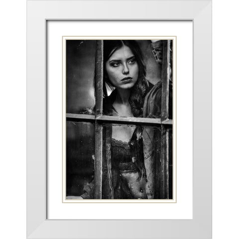 Awaiting.... White Modern Wood Framed Art Print with Double Matting by Peter Muller Photography