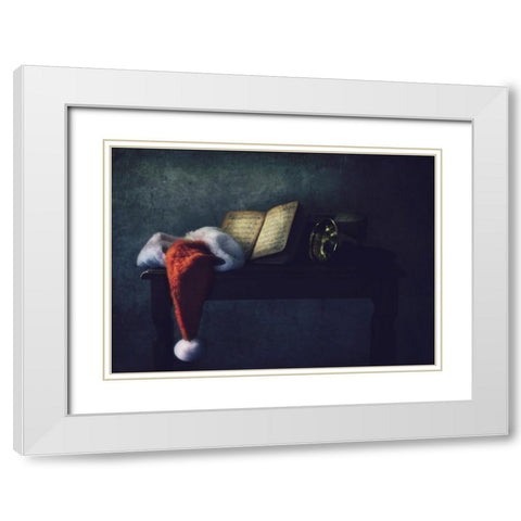The Bell White Modern Wood Framed Art Print with Double Matting by Devos, Delphine