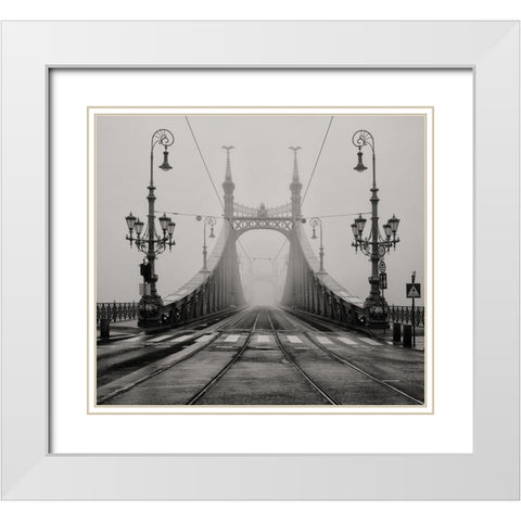 Quiet Day White Modern Wood Framed Art Print with Double Matting by Tjandra, C.S.