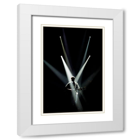 Let There Be Light White Modern Wood Framed Art Print with Double Matting by Samuelsson, Anders