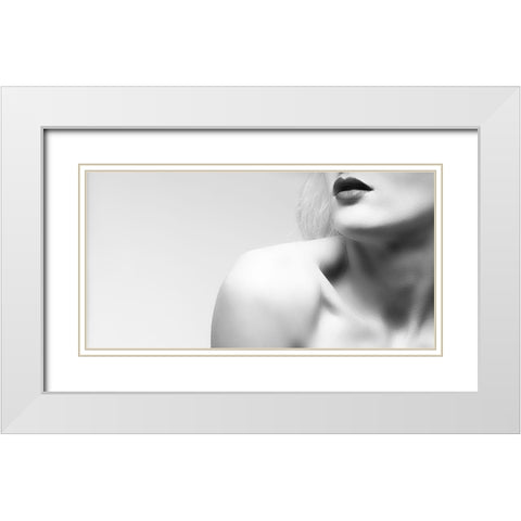 Mystery White Modern Wood Framed Art Print with Double Matting by Ashton-Jones, Howard