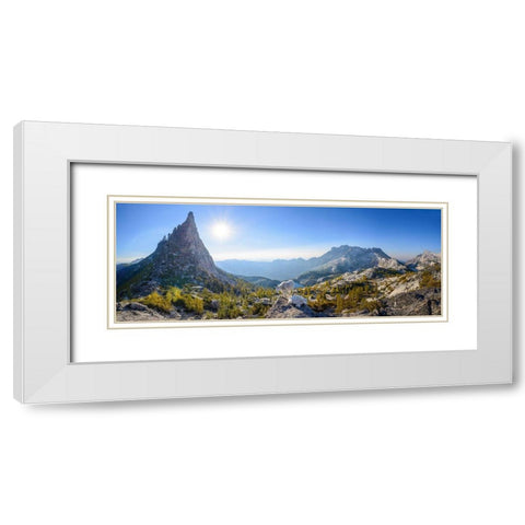 Enchantment: Prusik Pass Panorama White Modern Wood Framed Art Print with Double Matting by Deng, Yumian