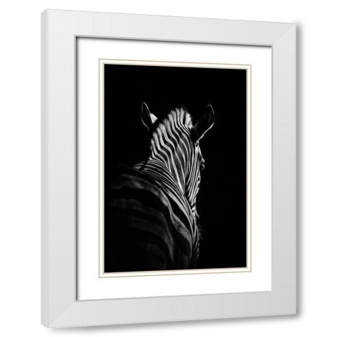 Stepping Down #6 White Modern Wood Framed Art Print with Double Matting by Meermann, Christian
