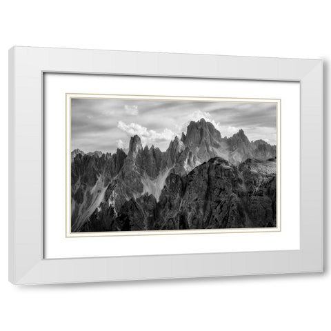 The Peaks White Modern Wood Framed Art Print with Double Matting by Gastager, Daniel