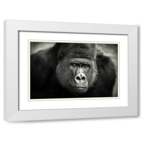 Little Smile .... White Modern Wood Framed Art Print with Double Matting by Wenner-Braun, Antje
