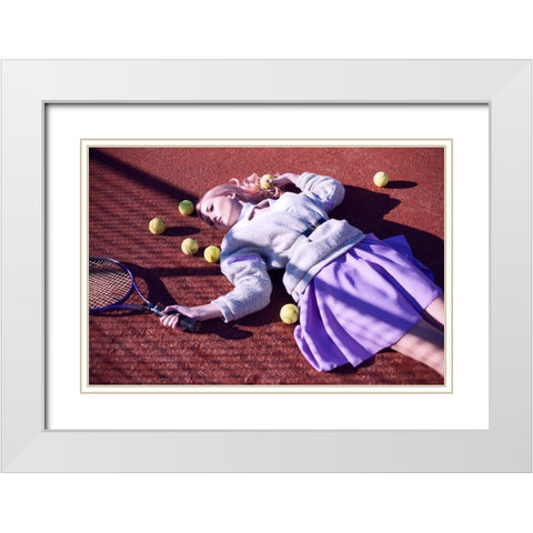 Well Played White Modern Wood Framed Art Print with Double Matting by Breier, Andrei