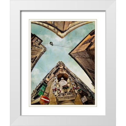 The Rhythm Divine White Modern Wood Framed Art Print with Double Matting by Ambra
