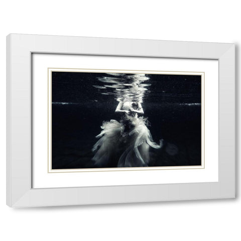 Hagia... White Modern Wood Framed Art Print with Double Matting by Afandi, Yusuf