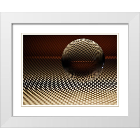 Midnight White Modern Wood Framed Art Print with Double Matting by Westum, Heidi
