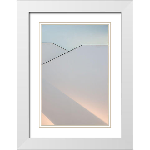 The Play Of Light. White Modern Wood Framed Art Print with Double Matting by Van Son, Greetje