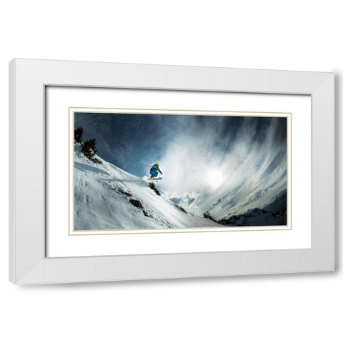 Thaco De La Soujeole At Home In Flaine White Modern Wood Framed Art Print with Double Matting by Verbiest, Eric