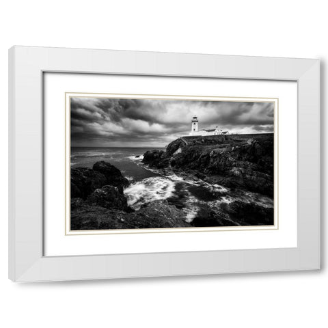 The Guardian White Modern Wood Framed Art Print with Double Matting by Gastager, Daniel