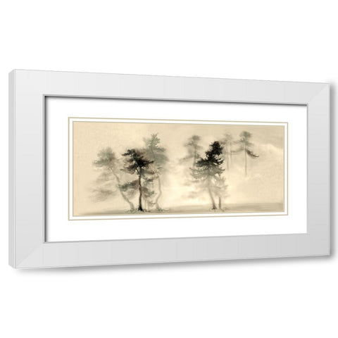 Untitled White Modern Wood Framed Art Print with Double Matting by Kudriavtseva, Anna