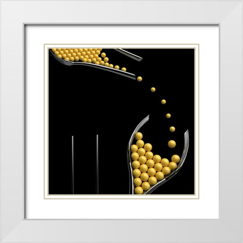 Lemon Squash White Modern Wood Framed Art Print with Double Matting by Bunjamin, Antonyus