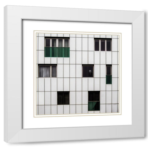 Lonely Places White Modern Wood Framed Art Print with Double Matting by Vangindertael, Luc