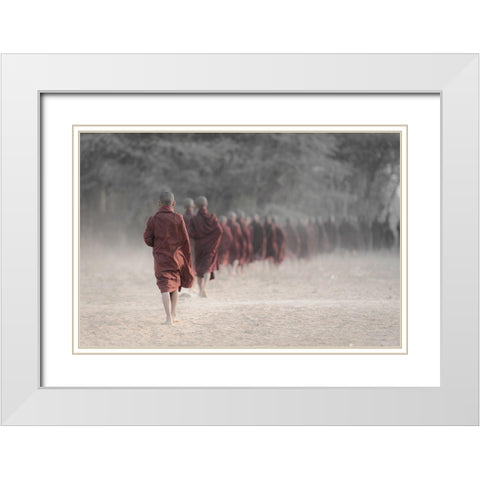 Every Day Trip White Modern Wood Framed Art Print with Double Matting by Poniewierski, Aleksander