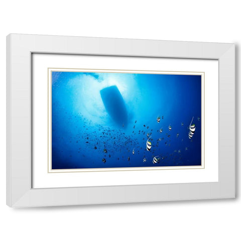 Storm White Modern Wood Framed Art Print with Double Matting by Marchegiani, Roberto