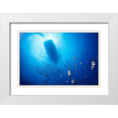 Storm White Modern Wood Framed Art Print with Double Matting by Marchegiani, Roberto