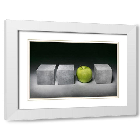 In Between White Modern Wood Framed Art Print with Double Matting by Verot, Christophe
