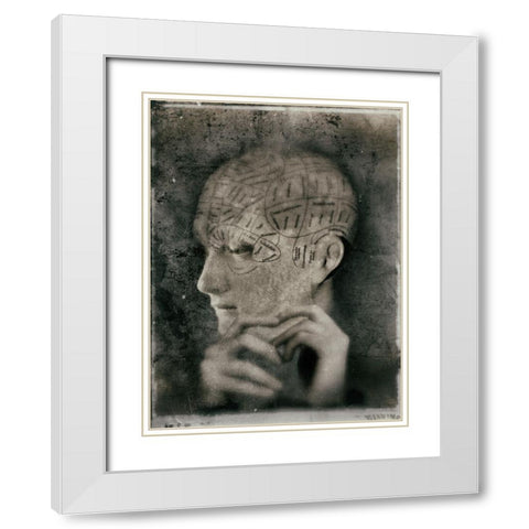 Dans Lintimate White Modern Wood Framed Art Print with Double Matting by Hummel, Jeffrey
