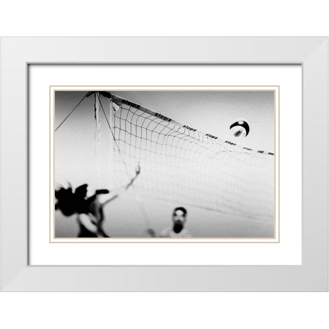 Set Point White Modern Wood Framed Art Print with Double Matting by Correia, Rui