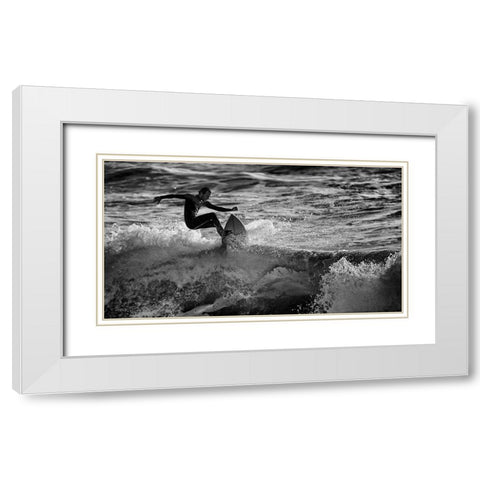~~ -/- ~~~~ White Modern Wood Framed Art Print with Double Matting by Bussiba, Eyal