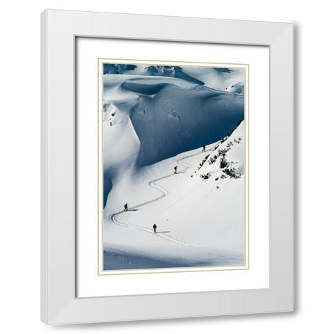 The Way Up 4 White Modern Wood Framed Art Print with Double Matting by Popp, Cedric