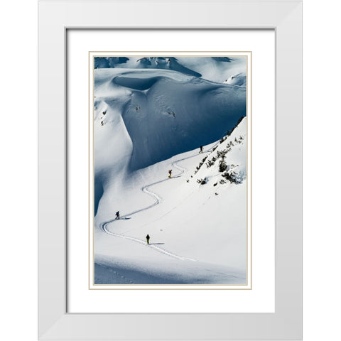 The Way Up 4 White Modern Wood Framed Art Print with Double Matting by Popp, Cedric