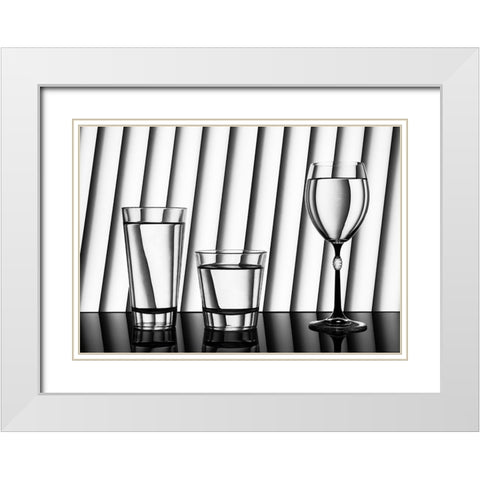 Ordinary And Elegant White Modern Wood Framed Art Print with Double Matting by Hammer, Jacqueline