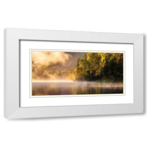 Enjoying Nature White Modern Wood Framed Art Print with Double Matting by Gastager, Daniel