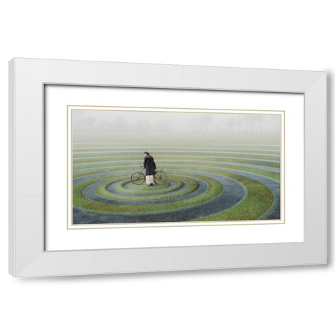 The Point Of No Return White Modern Wood Framed Art Print with Double Matting by Margraff, Esther